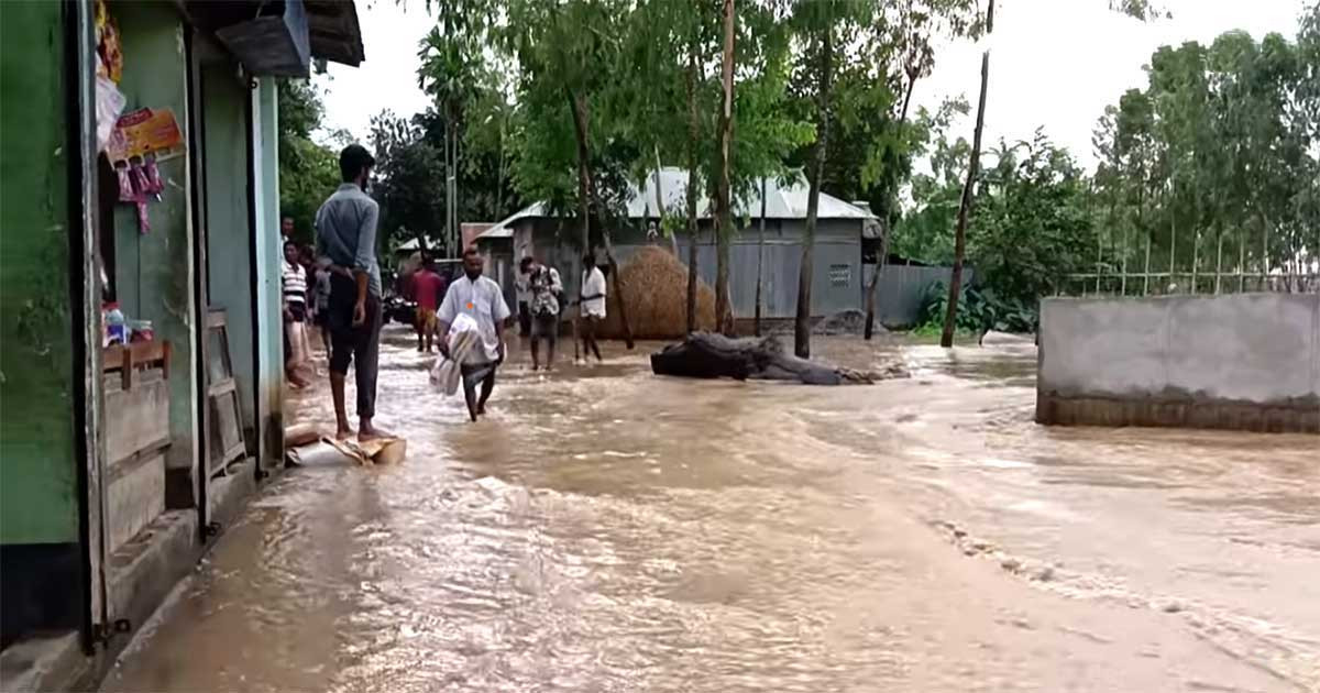 আসাম-মেঘালয়ে বর্ষণে ভাসছে শেরপুর, পানি বিপদসীমার ১০৬ সে.মি. ওপরে