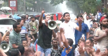সাম্য হত্যার বিচার দাবিতে শাহবাগ অবরোধ ছাত্রদলের