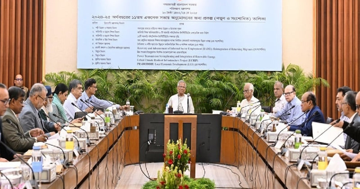 প্রধান উপদেষ্টার সভাপতিত্বে চলছে একনেক সভা