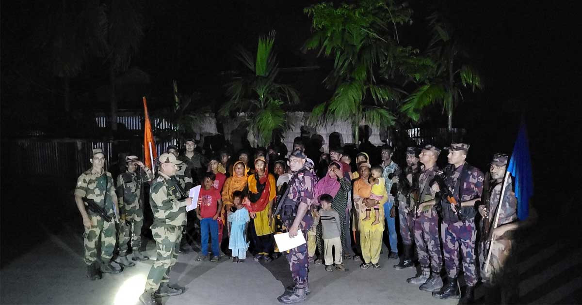 কুড়িগ্রাম সীমান্তে ২৪ বাংলাদেশিকে বিজিবি'র নিকট হস্তান্তর করলো বিএসএফ