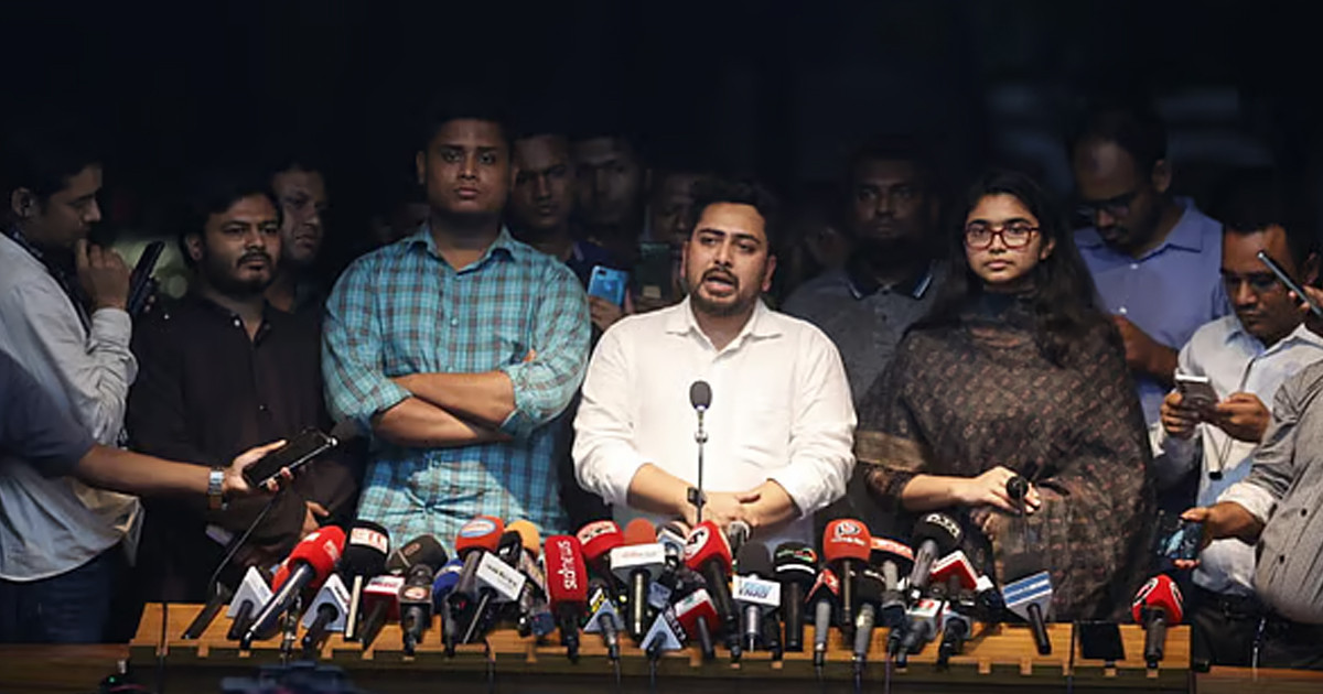 প্রধান উপদেষ্টা কেন হতাশা ব্যক্ত করেছেন, জানালেন নাহিদ