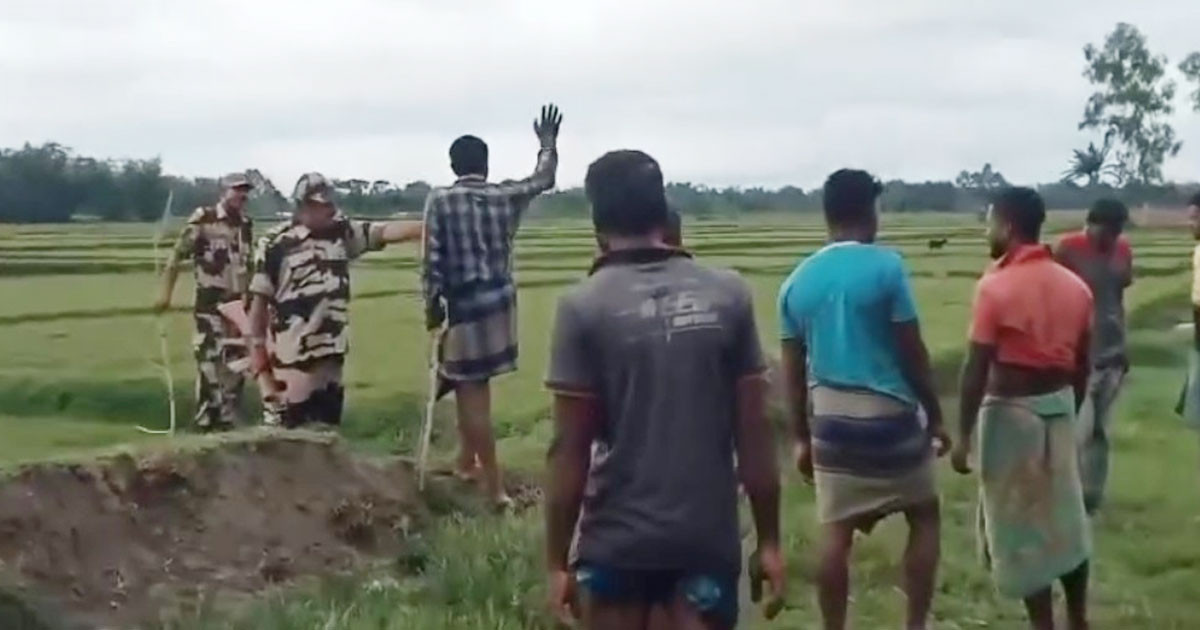 সীমান্তে বাংলাদেশিদের ধাওয়া খেয়ে গরু নিয়ে পালালো বিএসএফ