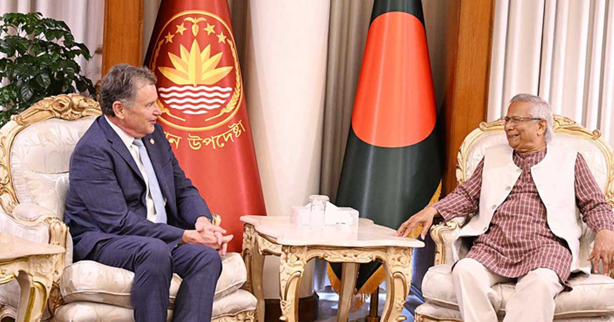 প্রধান উপদেষ্টার সঙ্গে ইউএসসিআইআরএফের চেয়ারম্যানের সৌজন্য সাক্ষাৎ