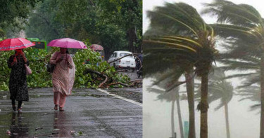দুপুরের মধ্যে ১৬ জেলায় ৬০ কিমি বেগে ঝড়ের আভাস