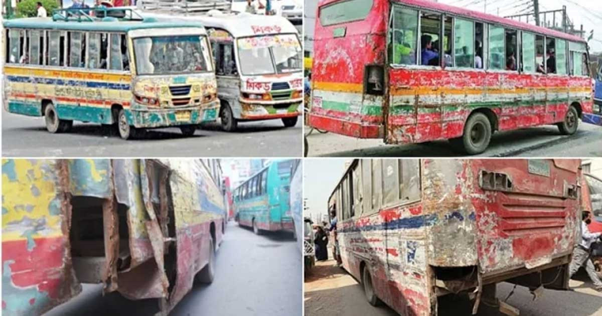 ঘোষণা দিয়েও মেয়াদোত্তীর্ণ বাস-ট্রাক সরাতে পারলেন না উপদেষ্টারা
