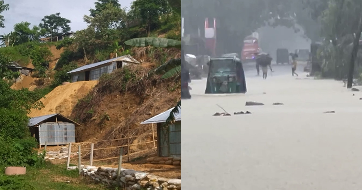 ৬ বিভাগে অতি ভারী বর্ষণ ও পাহাড়ধসের শঙ্কা