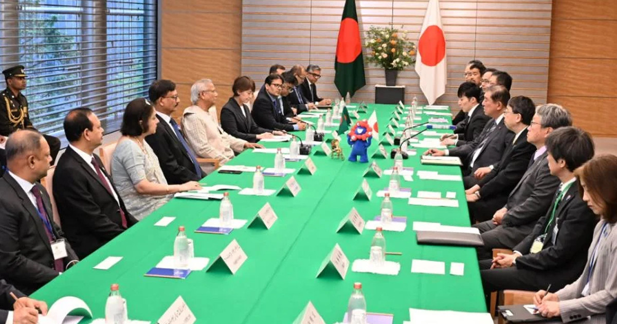 প্রধান উপদেষ্টার সঙ্গে জাপানের প্রধানমন্ত্রীর বৈঠক শুরু