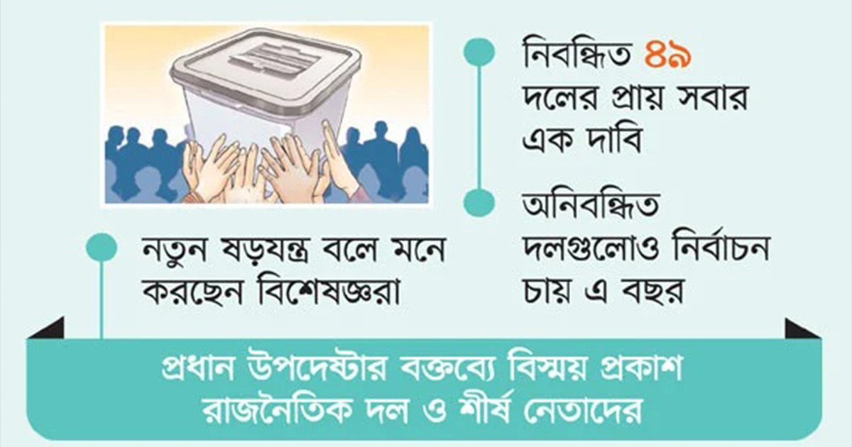 ডিসেম্বরে ভোট চায় শতাধিক দল