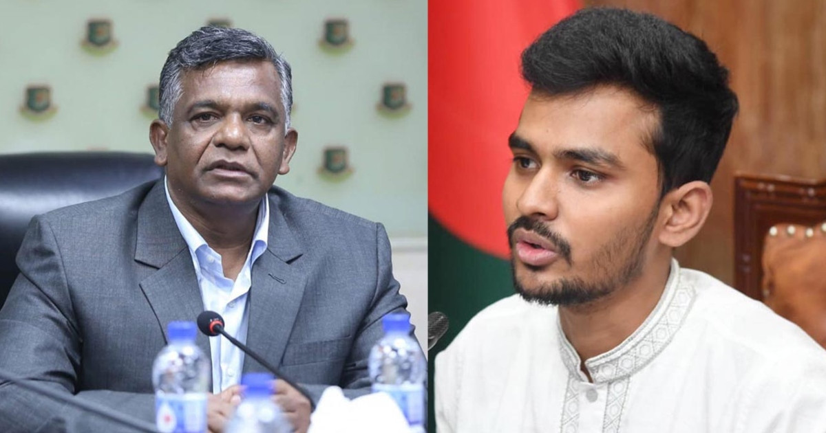 বিসিবি সভাপতির সঙ্গে ক্রীড়া উপদেষ্টার সাক্ষাৎ
