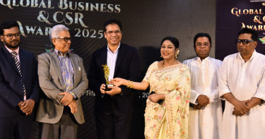 গ্লোবাল বিজনেস অ্যাওয়ার্ড পাওয়ায় দেশবন্ধুর এমডি গোলাম রহমানকে সংবর্ধনা