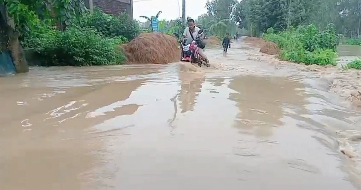 শেরপুরে নদ-নদীর পানি বাড়ছে, চেল্লাখালী নদীর পানি বিপৎসীমার উপরে