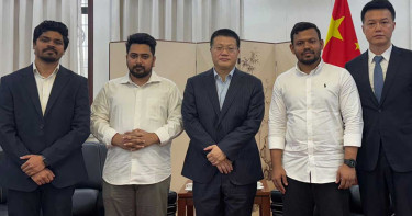 চীনা রাষ্ট্রদূতের সঙ্গে বৈঠক শেষে যা বললেন নাহিদ ইসলাম