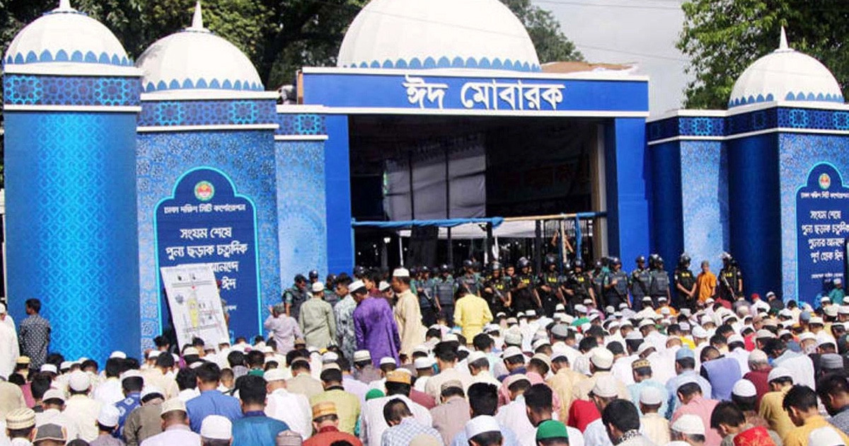 প্রস্তুত জাতীয় ঈদগাহ, বৃষ্টি হলে প্রধান জামাত বায়তুল মোকাররমে
