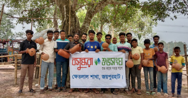 ক্ষেতলালে বসুন্ধরা শুভসংঘের আয়োজনে পাখিদের নিরাপদ বাসস্থান নির্মাণ