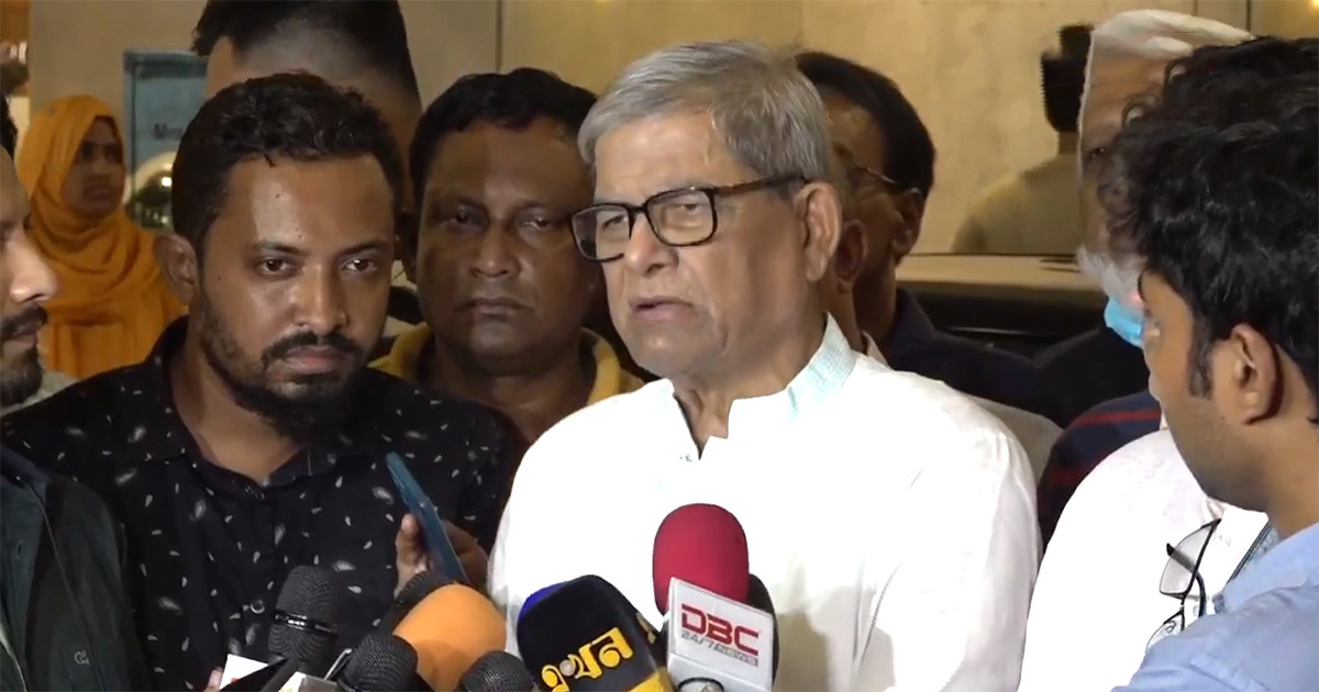আমরা একজন দেশপ্রেমিক রাজনৈতিক ব্যক্তিত্বকে হারালাম: মির্জা ফখরুল