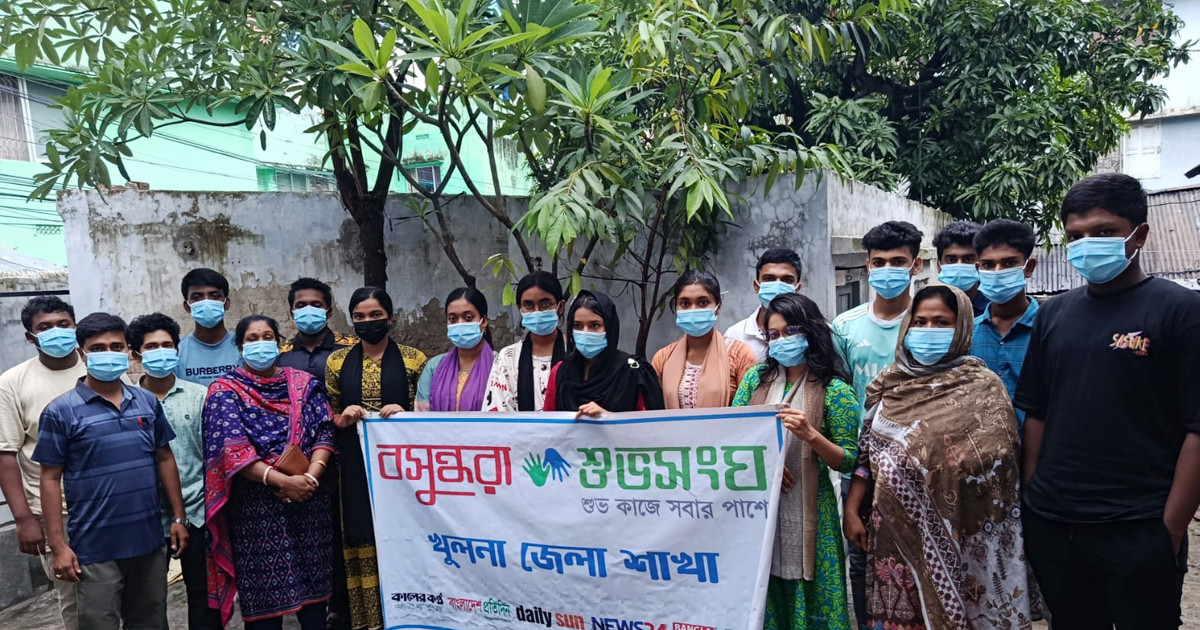 খুলনায় করোনা ভাইরাস নিয়ে সচেতন করতে বসুন্ধরা শুভসংঘের কর্মসূচি