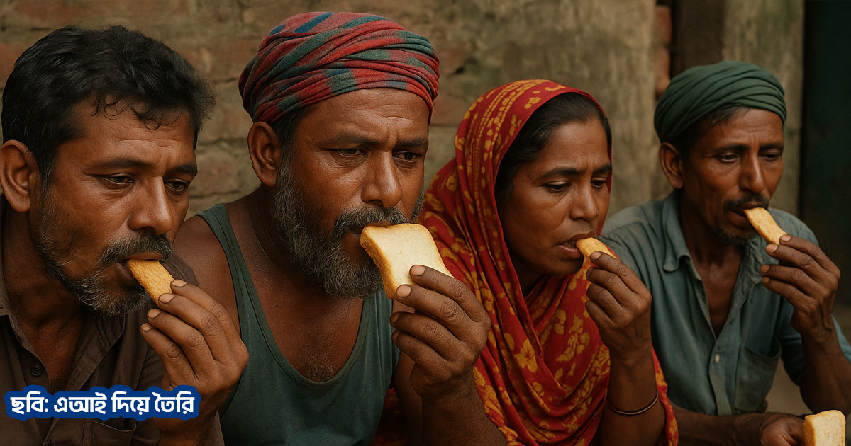 দিনে এক বেলা পাউরুটি–বিস্কুট খান দেশের ৮৮% নিম্ন আয়ের মানুষ