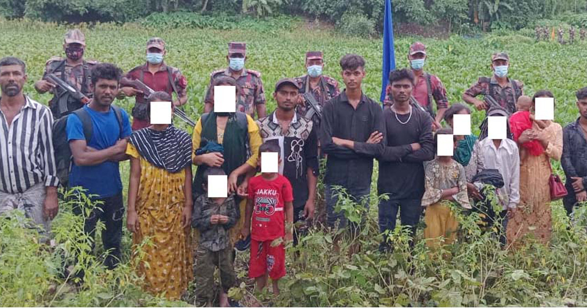 নারী-পুরুষ ও শিশুসহ ১৫জনকে ঠেলে পাঠাল বিএসএফ