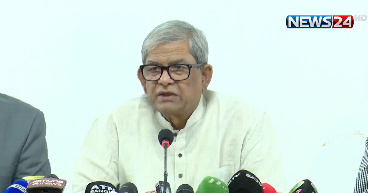 বিএনপি সংস্কারবিরোধী বলে পরিকল্পিতভাবে অপপ্রচার চালাচ্ছে একটি মহল: মির্জা ফখরুল