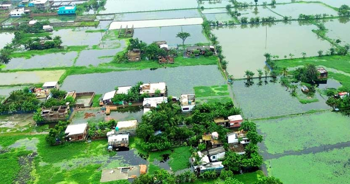 টানা বৃষ্টিতে তলিয়ে গেছে সাতক্ষীরার নিম্নাঞ্চল