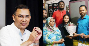পিতৃহীন রাইসা এসএসসি পরীক্ষায় উত্তীর্ণ হওয়ায় তারেক রহমানের শুভেচ্ছা