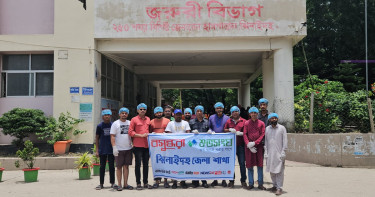 ঝিনাইদহে হাসপাতালে বসুন্ধরা শুভসংঘের পরিচ্ছন্নতা অভিযান