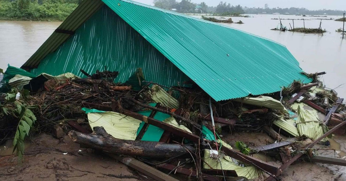 বাঁধের ৩৬ স্থানে ভাঙন, এবারও বন্যায় বিরাট ক্ষতি ফেনীর
