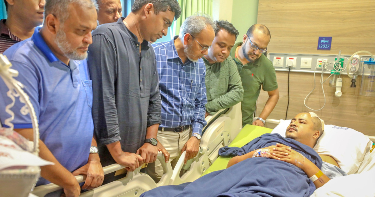 আহত ছাত্রদল নেতার পাশে তারেক রহমান