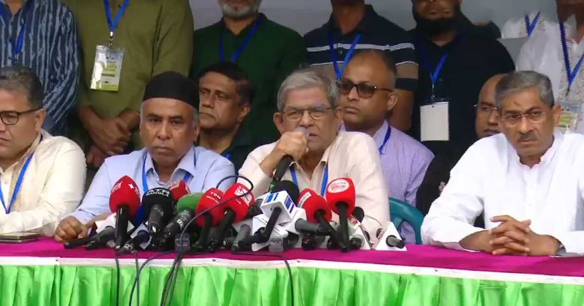 শেখ হাসিনা মানব জাতির কলঙ্ক, তাকে ক্ষমা নয়: মির্জা ফখরুল