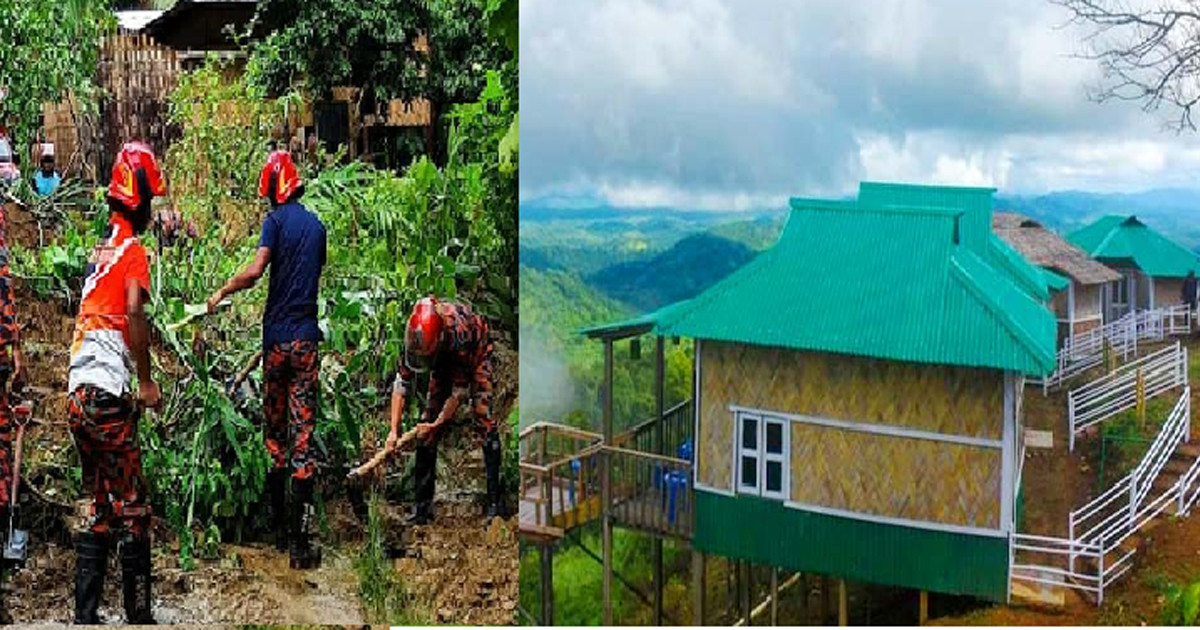 সাজেকে পাহাড় ধস, আটকা পড়েছেন চার শতাধিক পর্যটক