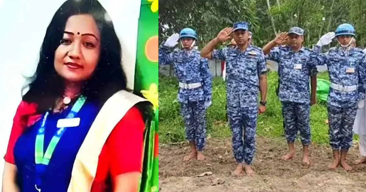 মাইলস্টোনের সেই শিক্ষিকা মাসুকার কবরে বিমানবাহিনীর শ্রদ্ধা