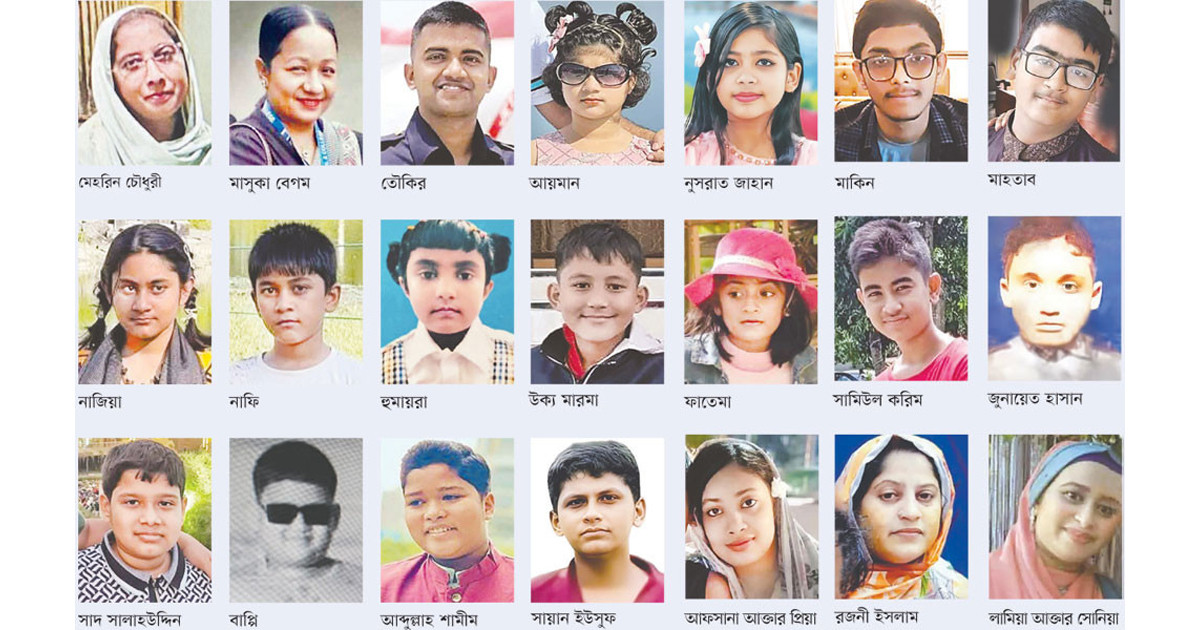 মাইলস্টোন ট্র্যাজেডি: যাদের হারিয়েছি আমরা