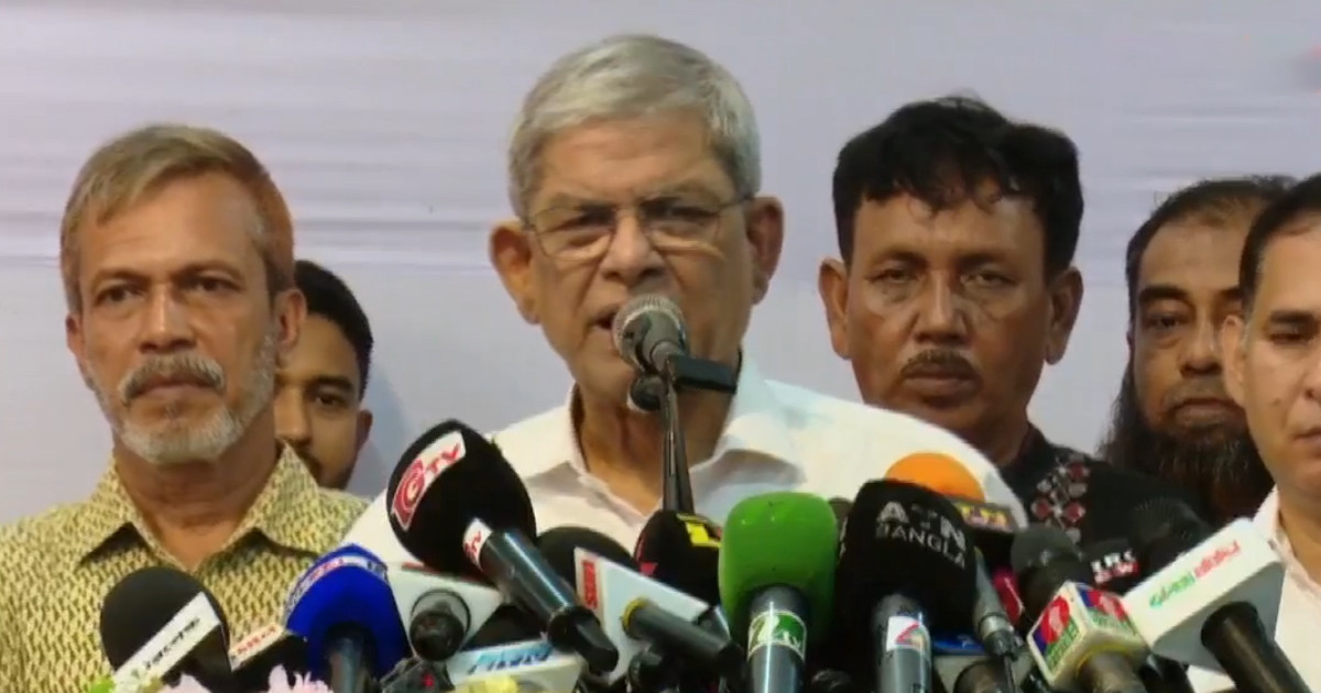 সততা ছাড়া বিএনপি জনগণের কাছে দাঁড়াতে পারবে না: মির্জা ফখরুল