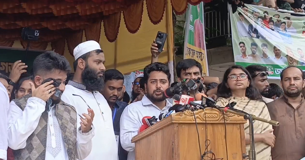 ভারতীয় আধিপত্যবাদের বিরুদ্ধে নতুন সংবিধান হবে: নাহিদ ইসলাম