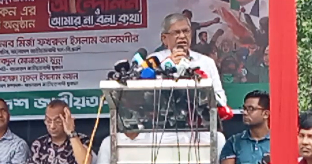 এক নতুন বাংলাদেশ গড়ার স্বপ্ন দেখছেন তারেক রহমান: মির্জা ফখরুল