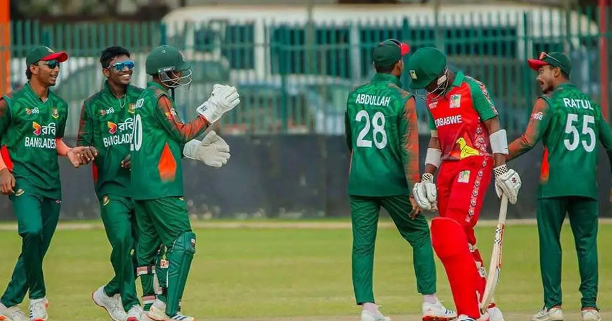ত্রিদেশীয় সিরিজে জিম্বাবুয়েকে হারিয়ে ফাইনালে বাংলাদেশ অনূর্ধ্ব-১৯ দল