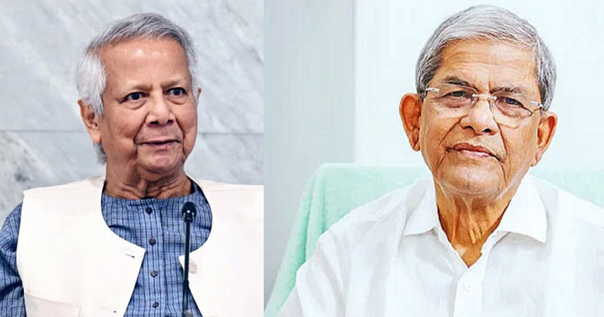 অন্তর্বর্তী সরকারকে ধন্যবাদ জানালেন মির্জা ফখরুল