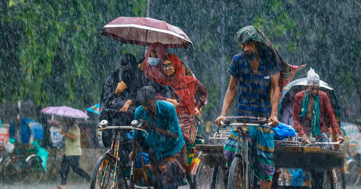 বৃষ্টি নিয়ে আবহাওয়া অফিসের নতুন বার্তা