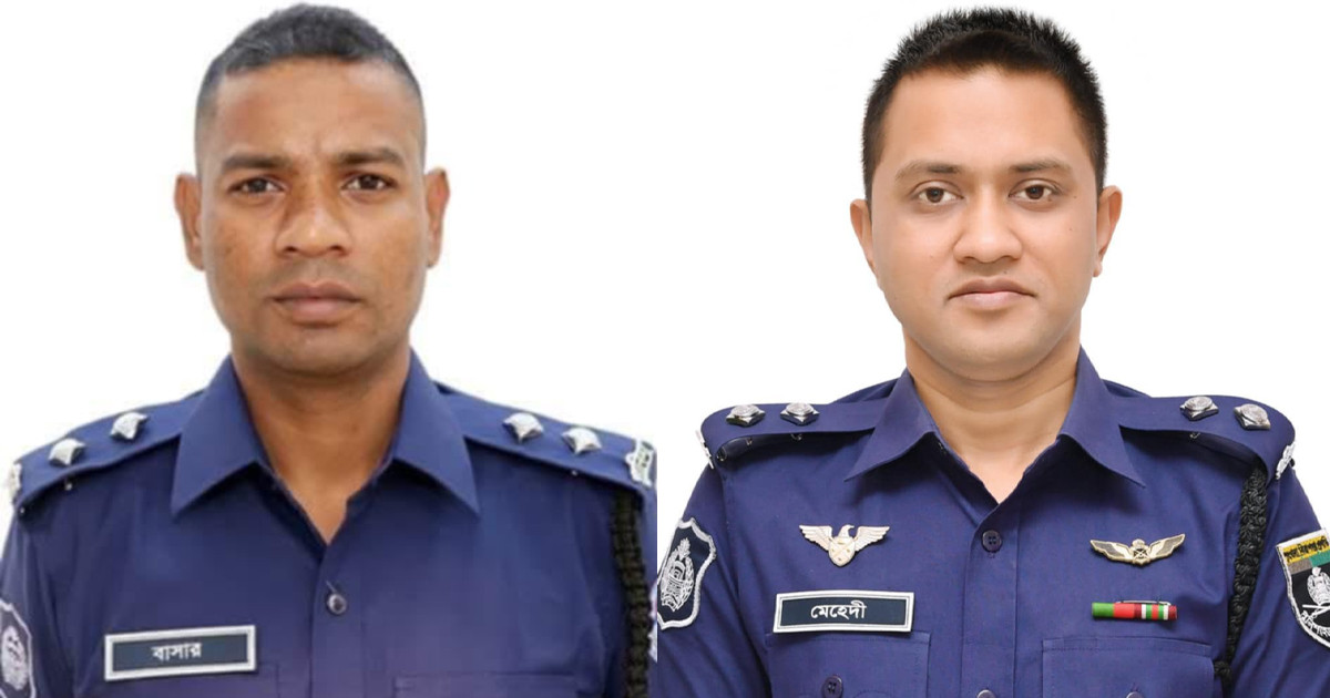৩৭তম বিসিএস পুলিশ ব্যাচের সভাপতি আবুল বাসার ও সা. সম্পাদক মেহেদী
