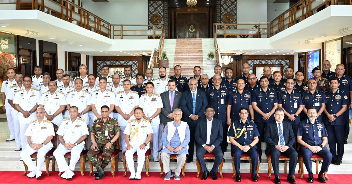 নৌবাহিনী ও বিমানবাহিনী পদোন্নতি পর্ষদের উদ্বোধন করলেন প্রধান উপদেষ্টা