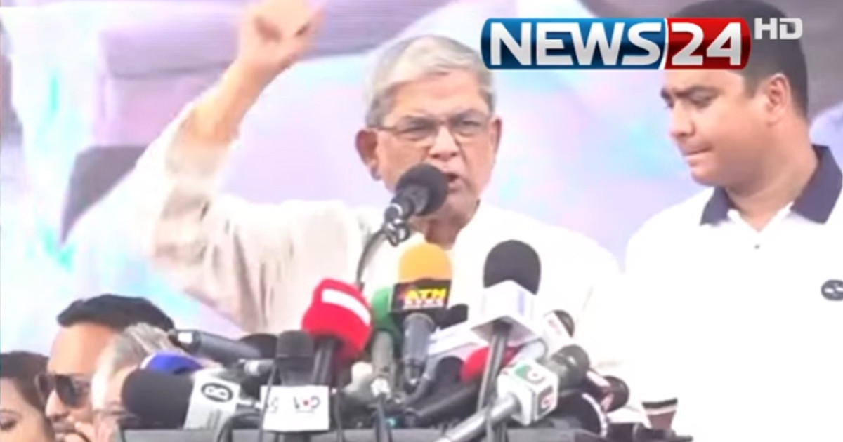 ফ্যাসিস্ট হাসিনাকে কখনো রাজনীতি করার সুযোগ দেওয়া যাবে না: মির্জা ফখরুল