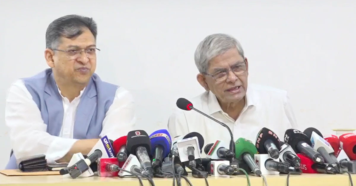 জনগণ এই নির্বাচন চায়, তারাই আইন-শৃঙ্খলা রক্ষার বড় প্রহরী হয়ে দাঁড়াবে: মির্জা ফখরুল