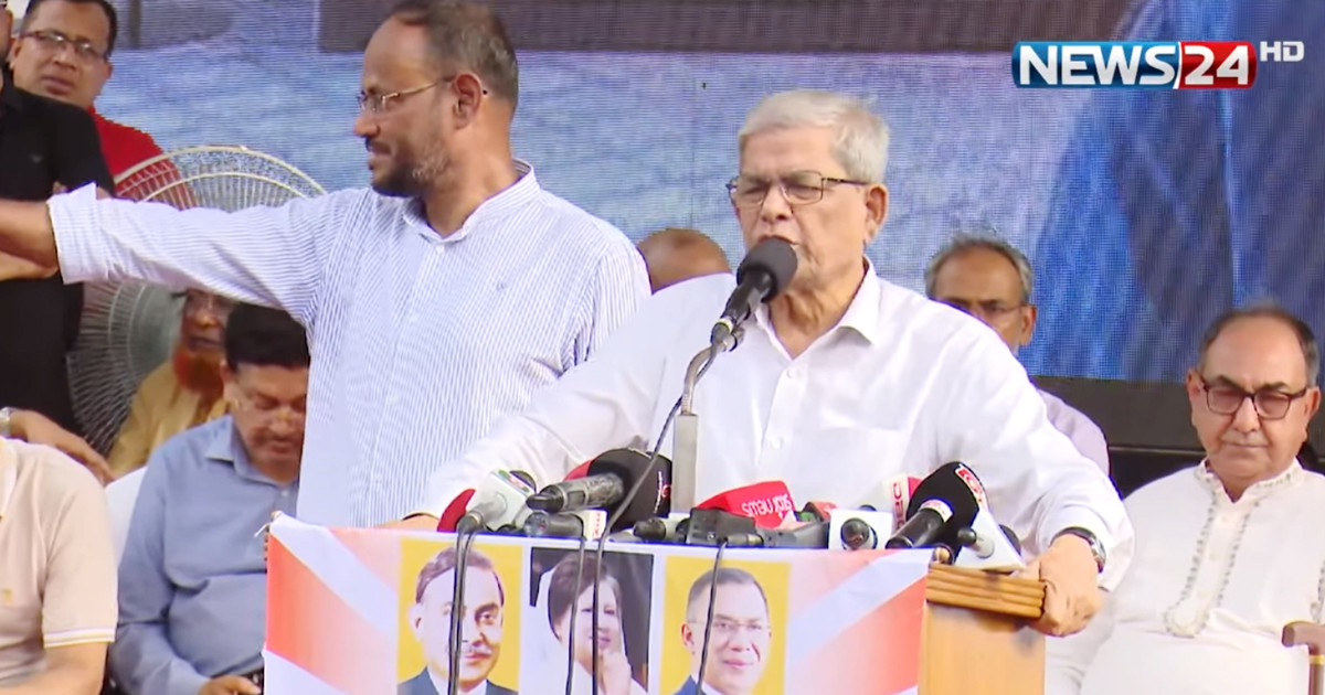 সেনাবাহিনীকে ধন্যবাদ জানালেন মির্জা ফখরুল