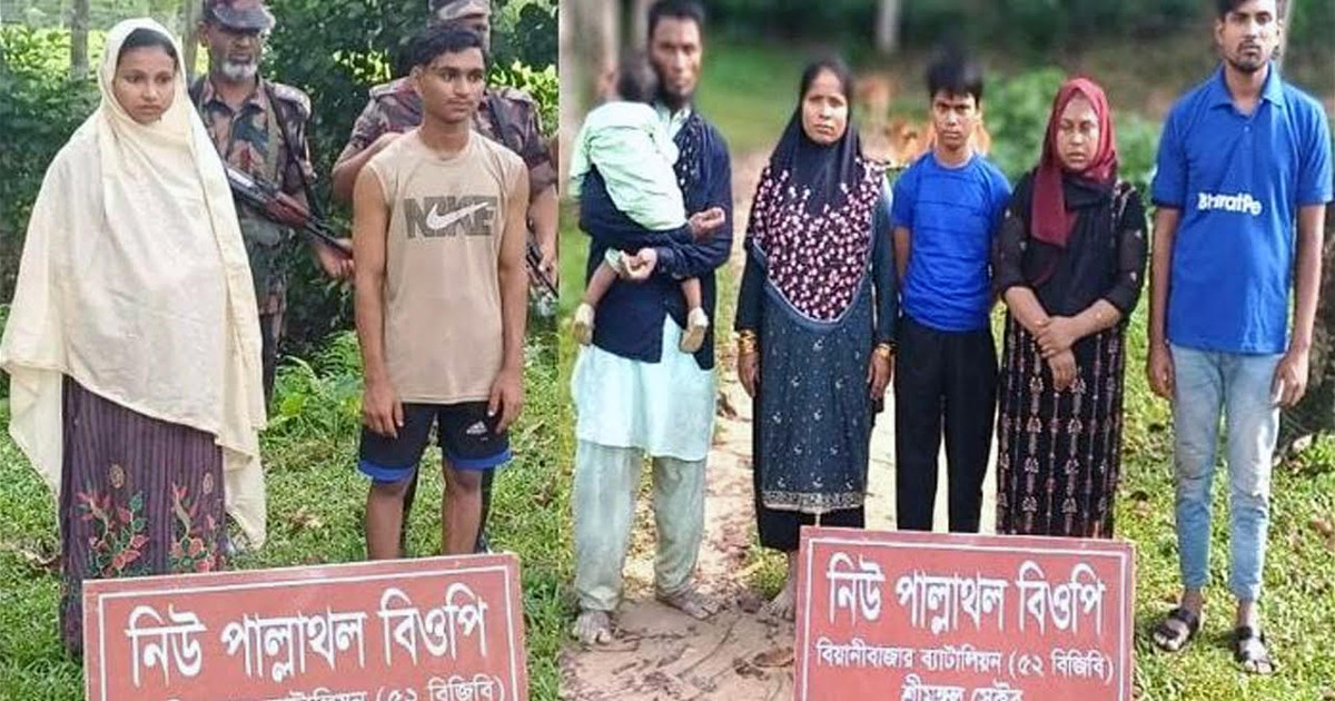 বিএসএফের পুশইন করা আটজনকে আটক