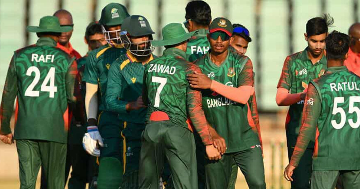 দক্ষিণ আফ্রিকাকে হারিয়ে চ্যাম্পিয়ন বাংলাদেশ