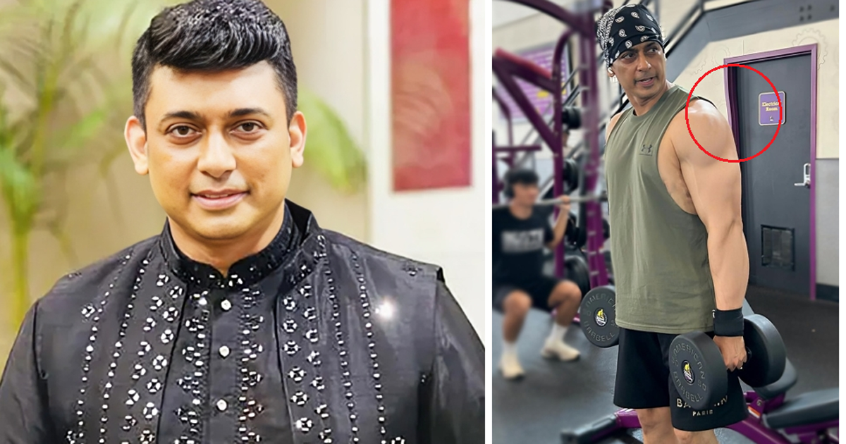 এডিট করে মাসল দেখাতে গিয়ে দরজাই বাঁকিয়ে ফেললেন জায়েদ