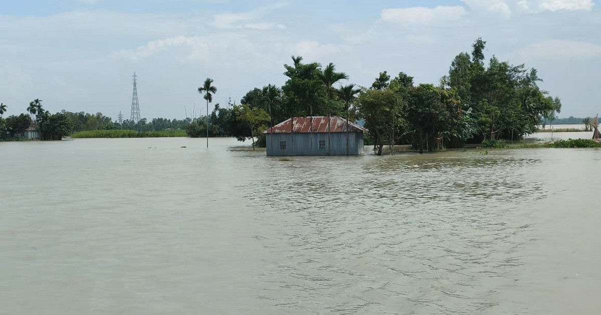তিস্তার পানি বিপৎসীমার ওপরে, গঙ্গাচড়ার নিম্নাঞ্চল প্লাবিত