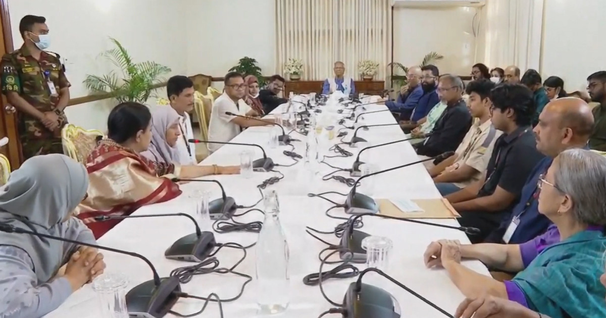 মাইলস্টোনের তিন শিক্ষিকার সাহসিকতা চিরস্মরণীয় হয়ে থাকবে: প্রধান উপদেষ্টা