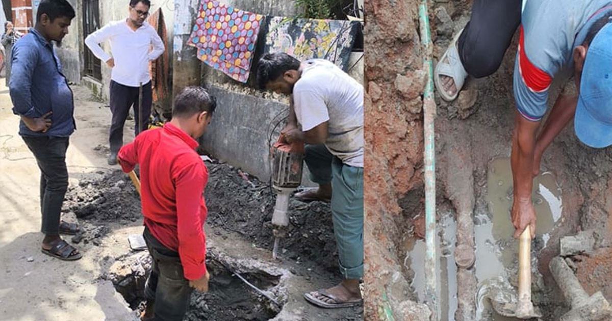 অবৈধ গ্যাস সংযোগের বিরুদ্ধে তিতাস গ্যাসের অভিযান
