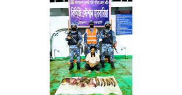 সাড়ে ১০ কেজি হরিণের মাংসসহ শিকারী আটক